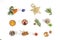 OVERHEAD FIR BRANCH AND MANY CHRISTMAS DECOR ORNAMENT IN LINE