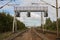 Overhead gantry Rail signals