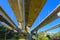 Overhead highway interchange, over the Nahal Giborim