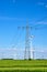 Overhead power lines and wind energy generators