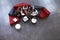 Overhead Shot Of Businesswomen Meeting In Lobby Of Office