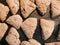 Overhead shot of slices of baked goods on the surface