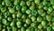 Overhead slider shot of dried peas