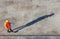 Overhead View of Construction Worker and Shadow