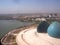 Overhead view of a monument in Baghdad