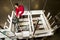 Overhead view of technician repairing motor on electrical circuit