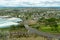 An overhead view of the town of Prineville, Oregon, USA