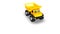 Overhead View of Yellow 3D Toy Dump Truck