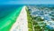 Overhigh view of Miami Beach. South Beach. Florida. USA.