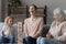 Overjoyed three generations of women playing together