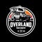 Overland adventure SUV badge emblem logo vector illustration