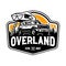 Overland adventure truck emblem badge ready made logo template