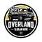 Overland SUV adventure vehicle circle emblem logo vector illustration