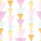 Overlayed triangles stripes seamless pattern
