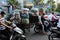 Overloaded transportation by motorbike