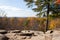 Overlook in Autumn from Rocks