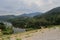 Overlook bantou reservoir on the dam