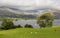 Overlook of Coniston Water in Lake District