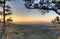 Overlook Petit Jean at sunset