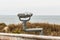 Overlook with sightseeing Binoculars at First Landing State Park Beach