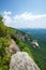 An overlook from the top of Whiteside mountain in North Carolina.