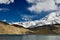 Overlooking the 7,500-meter-high Muztagh Tower from Pamirs Karakul Lake