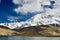 Overlooking the 7,500-meter-high Muztagh Tower from Pamirs Karakul Lake