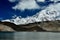 Overlooking the 7,500-meter-high Muztagh Tower from Pamirs Karakul Lake