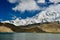 Overlooking the 7,500-meter-high Muztagh Tower from Pamirs Karakul Lake