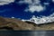 Overlooking the 7,500-meter-high Muztagh Tower from Pamirs Karakul Lake