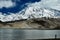 Overlooking the 7,500-meter-high Muztagh Tower from Pamirs Karakul Lake