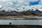 Overlooking the 7,500-meter-high Muztagh Tower from Pamirs Karakul Lake