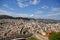 Overlooking the city of kavala, the old aqueduct of kamares