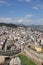 overlooking the city of kavala, the old aqueduct of kamares