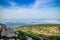 The overlooking Frenchman Bay in Acadia National Park, Maine