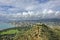 Overlooking Honolulu, Hawaii from the top of Diamond Head trail