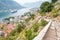 Overlooking Kotor Bay[ from mountain path leading to the fortress