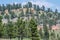 An overlooking landscape of Devils Tower National Monument, Wyoming