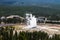 Overlooking the Old Faithful from Geyser Hill