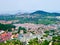 Overlooking Qingdao city from laoshan