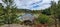 Overlooking the river while hiking the punch bowl loop outside of Spokane Washington