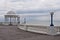 Overlooking the sea from the De La Warr Pavillion.