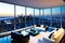 Overlooking a Sprawling Metropolis, a High-Rise Apartment with Floor-to-Ceiling Windows Captures the Urban Majesty