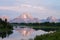 Overlooking Teton Mountains from Oxbow Bend Turnout