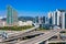 Overlooking viaduct in Hong Kong China