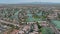 Overlooking view of a many small ponds near small town a Avondale in the desert of Arizona