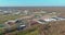 Overlooking view of a small town a Fairview Heights in the highways, interchanges of Illinois US