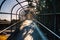 An overpass bridge above the highway 101 in Santa Clara County