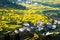 Overrall view of rural landscape in wuyuan county, jiangxi province, china