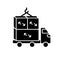 Oversized cargo black glyph icon